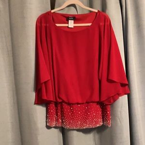 MSK - Bright Red Blouse